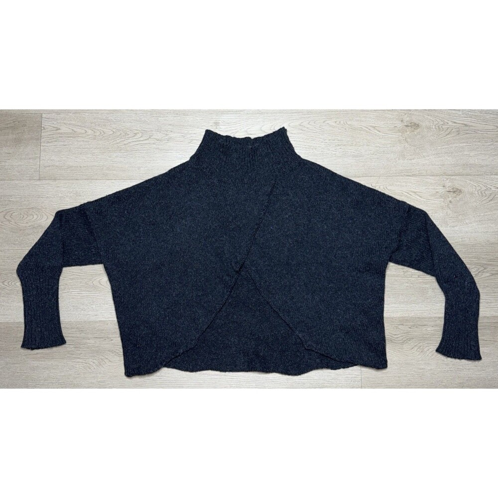 One X Oneteaspoon Shawl Long Sleeve Cotton Wool Blend Charcoal Gray Dark Wash